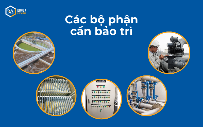 Một số bộ phận quan trọng cần bảo trì